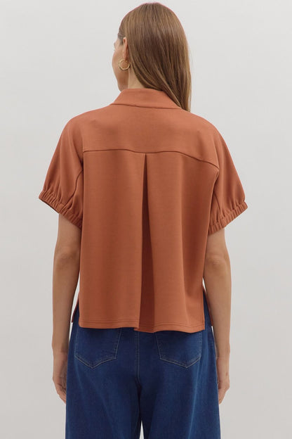 Terracotta Breeze Blouse