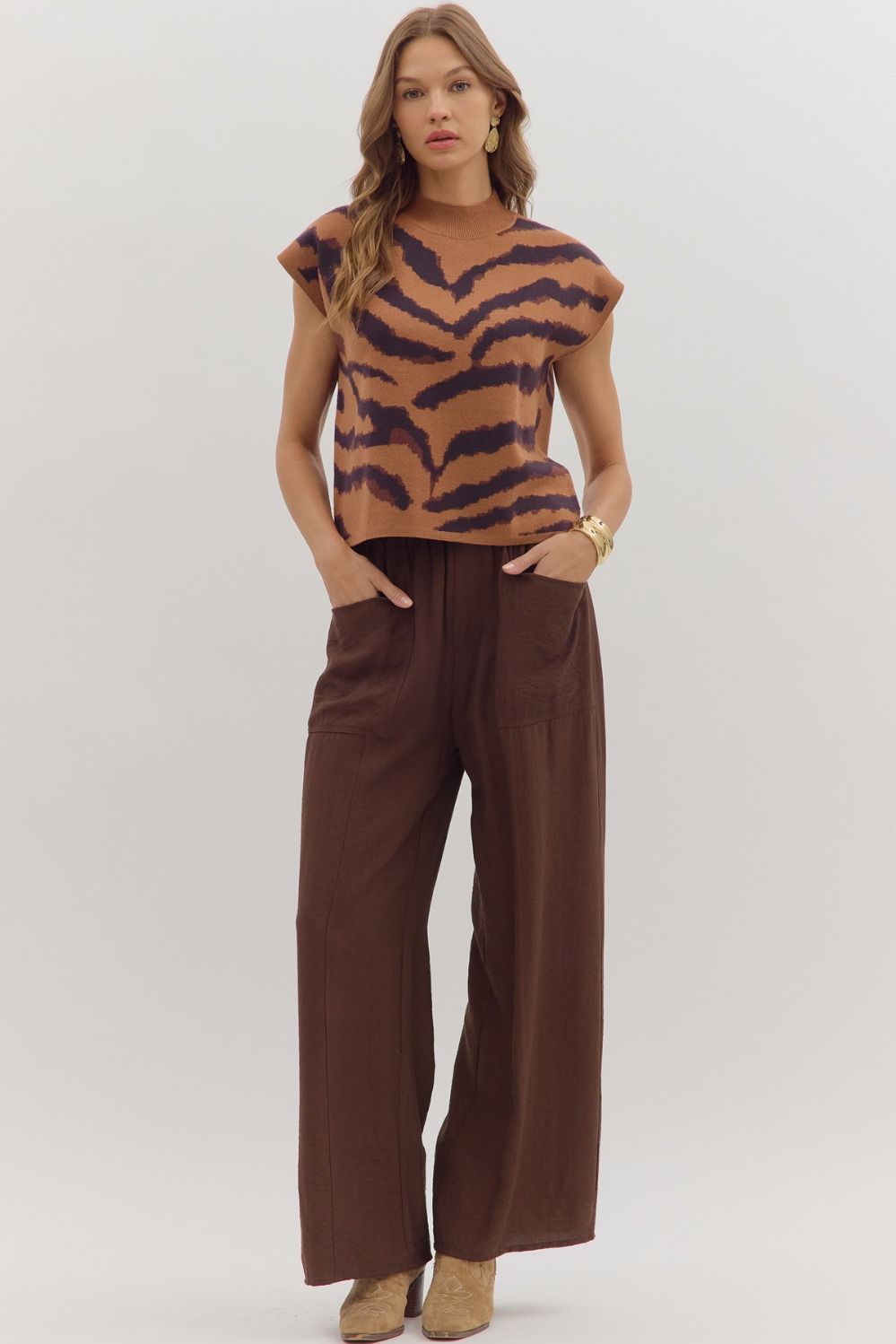 Wild Child Mock Neck Top