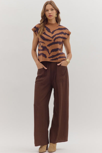 Wild Child Mock Neck Top