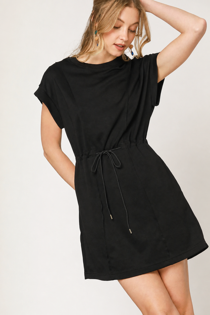 LUXEKNIT Pleated Mini Dress