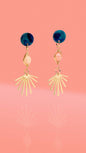 Celestial Midnight Bloom Three Tier Dangles