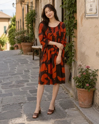 Dot Print Dress