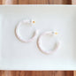 Camy Hoops - Pearl