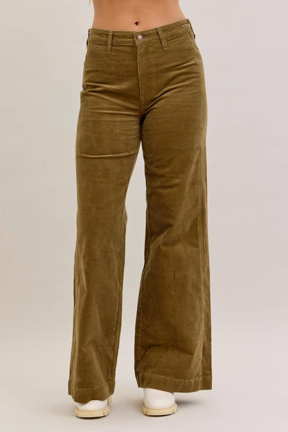 Judy Blue HW Wide Corduroy