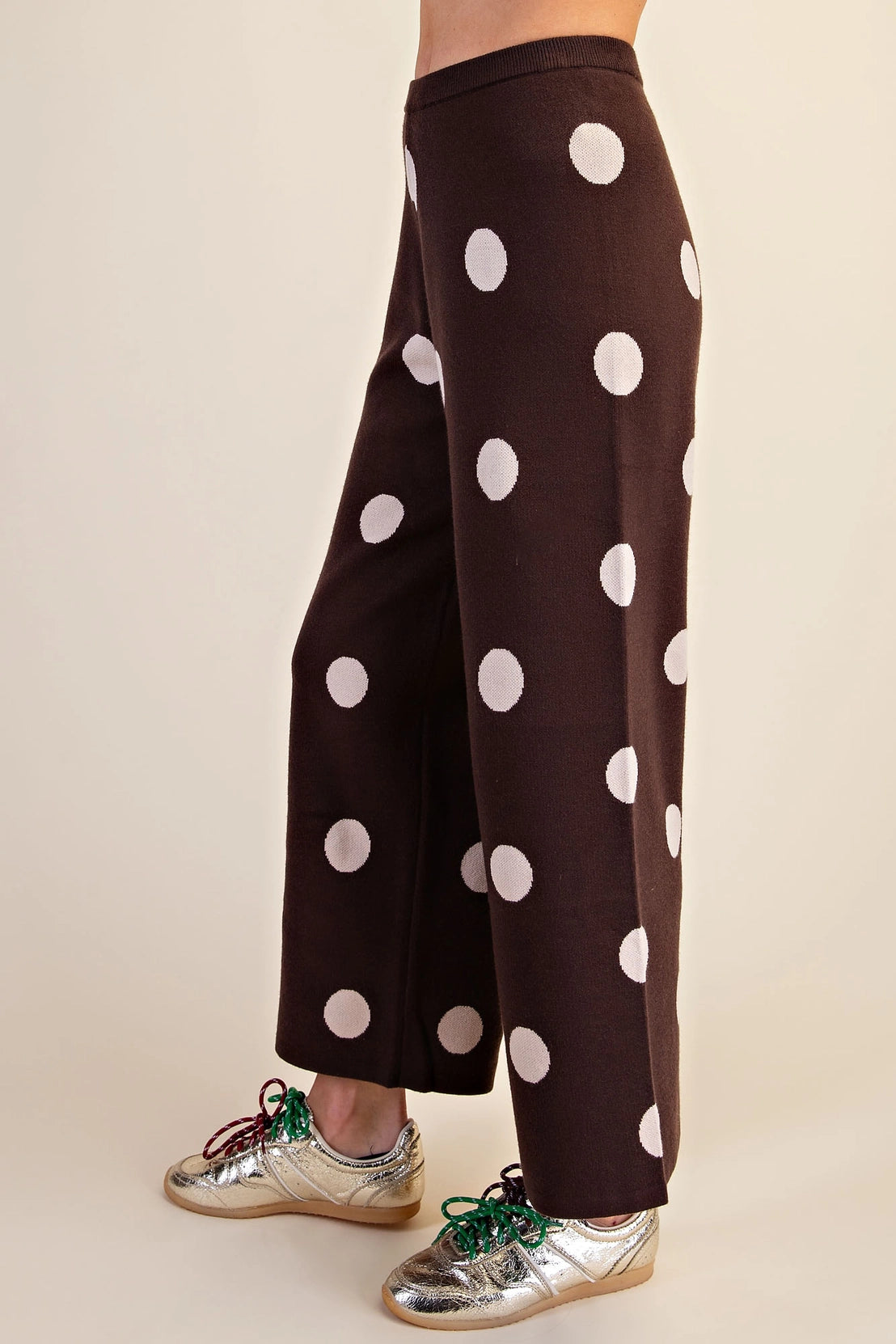 Polka Dot Knit Pants