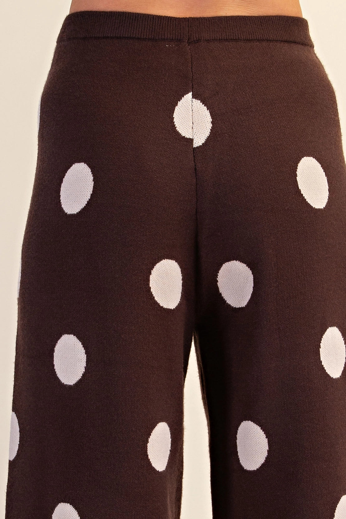 Polka Dot Knit Pants