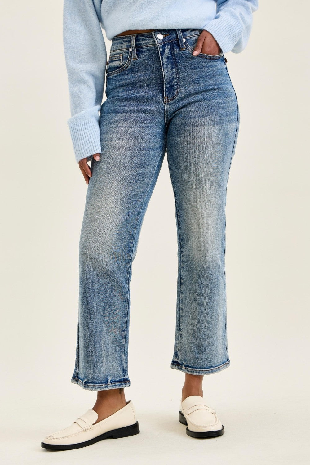 Judy Blue HW Tummy Control Ankle Straight