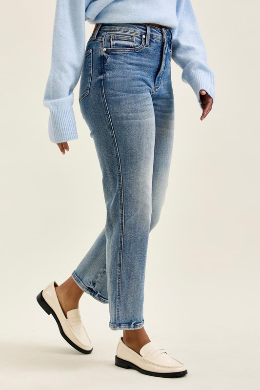 Judy Blue HW Tummy Control Ankle Straight