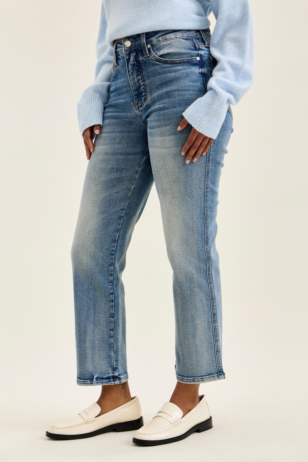 Judy Blue HW Tummy Control Ankle Straight