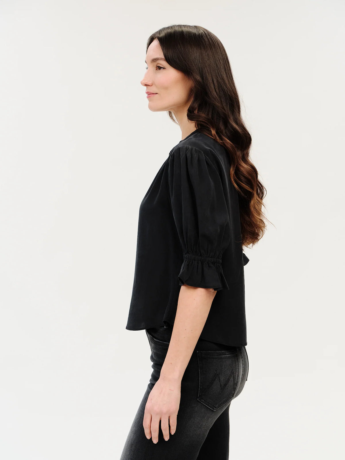 Josie V-Neck Satin Top