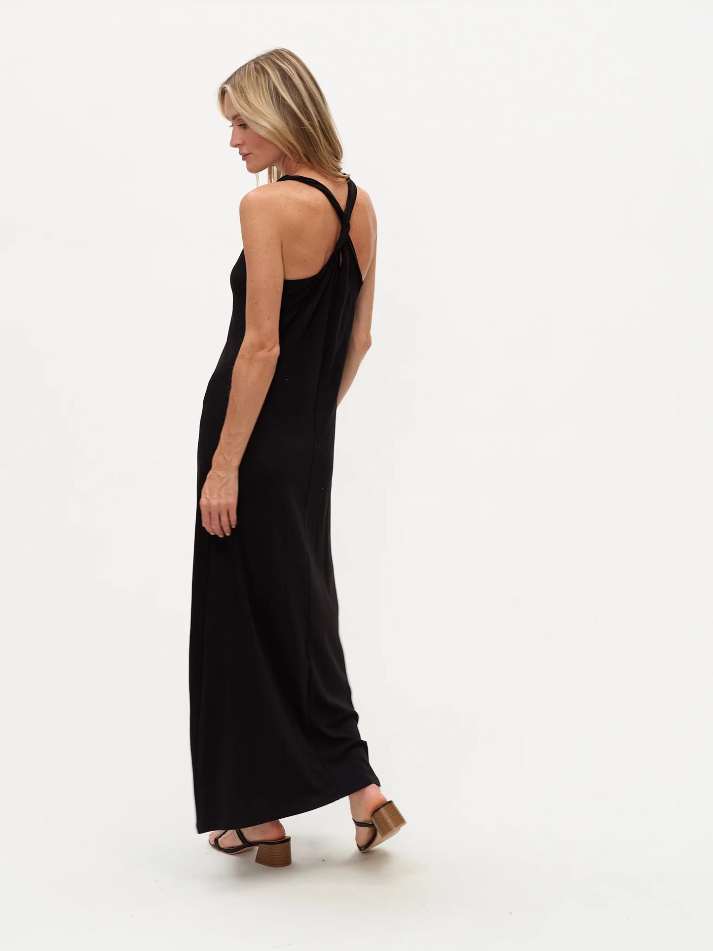 CRISS-CROSS TWIST BACK DRESS