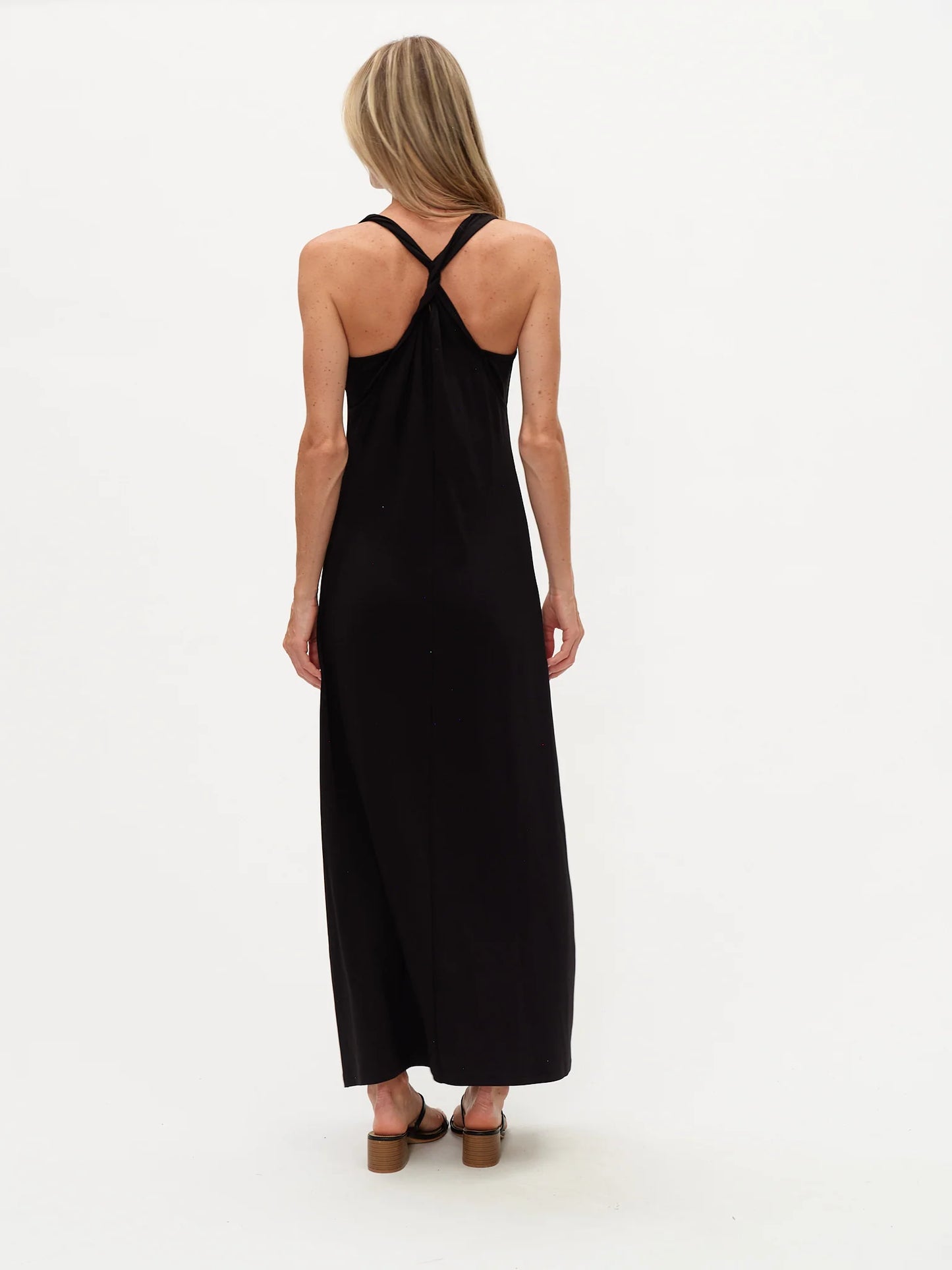CRISS-CROSS TWIST BACK DRESS