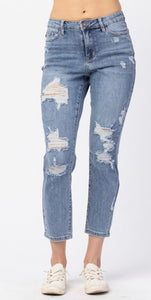 Judy blue plus destroyed jeans