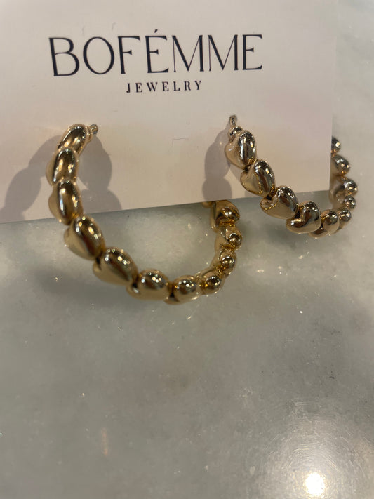 Bofemme heart hoops (small)